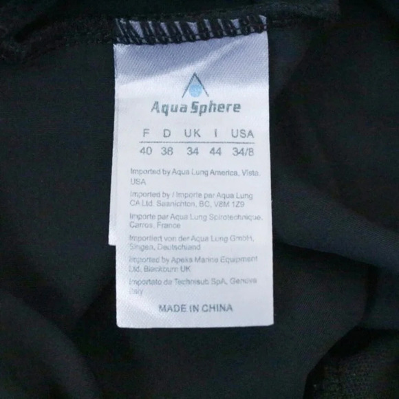 Aqua Sphere Black & Turquoise One Piece Lima Swimsuit - Picture 4 of 5